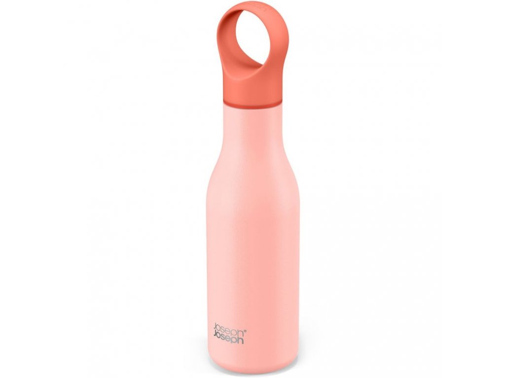 Vacuümfles LOOP 81119 500 ml, koraalrood, Joseph Joseph