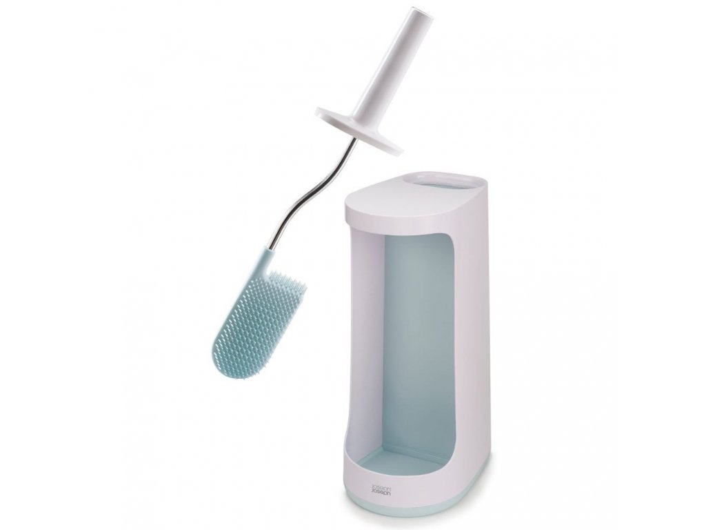 Toiletborstel met houder FLEX STORE 70536, wit / blauw, Joseph Joseph