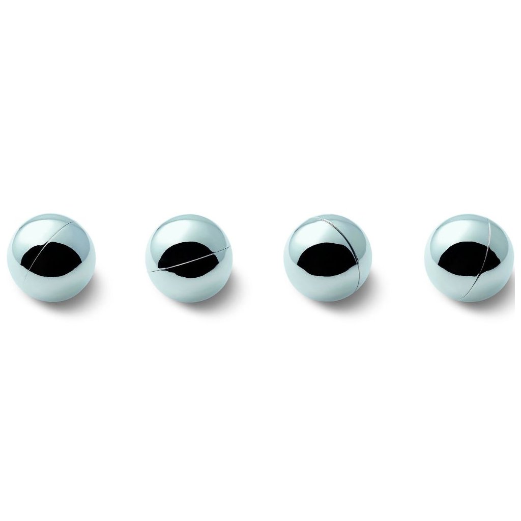 Tafelkleedgewichtje GRAVITY, set van 4 stuks, zilver, Philippi