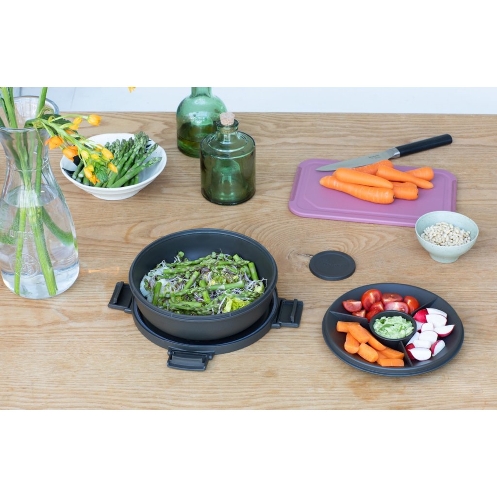 Lunchschaal MAKE & TAKE 1,3 l, donkergrijs, Brabantia