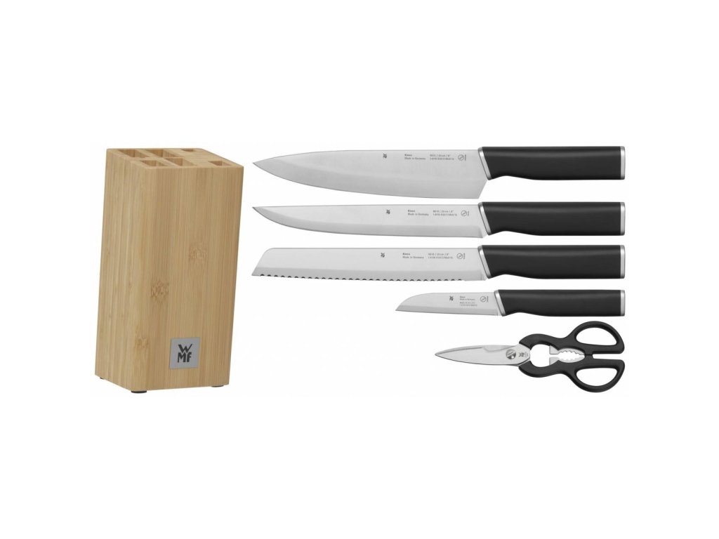 Messenset KINEO, set van 6 stuks, met blok, WMF