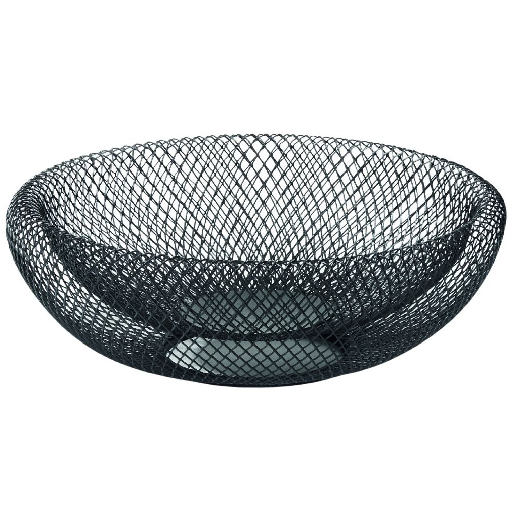 Fruitschaal MESH 29 cm, zwart, Philippi