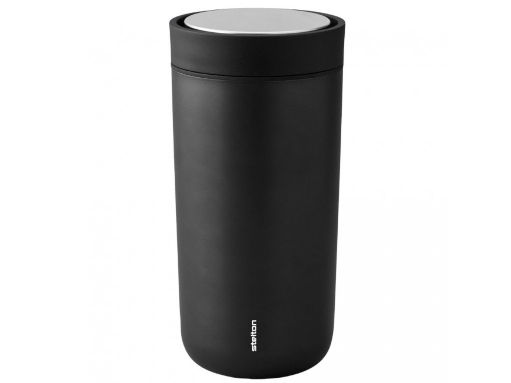 Reisbeker TO GO CLICK 400 ml, zwart metallic, Stelton
