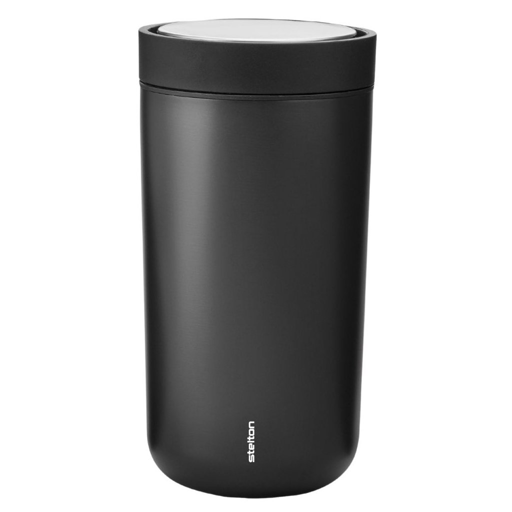 Reisbeker TO GO CLICK 200 ml, zwart metallic, Stelton
