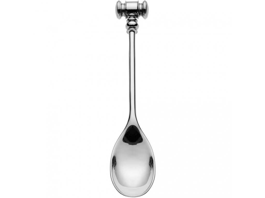 Eierlepel DRESSED, set van 2 stuks, 12 cm, zilver, Alessi