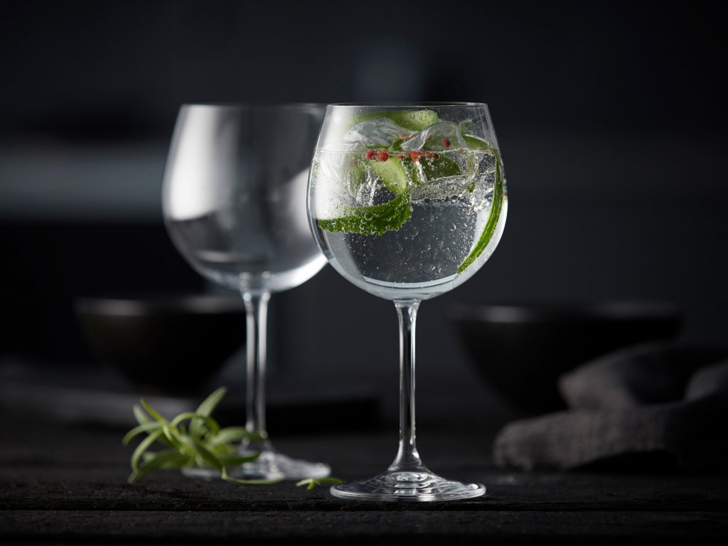Gin-tonic glas JUVEL, set van 4 stuks, 570 ml, Lyngby Glas