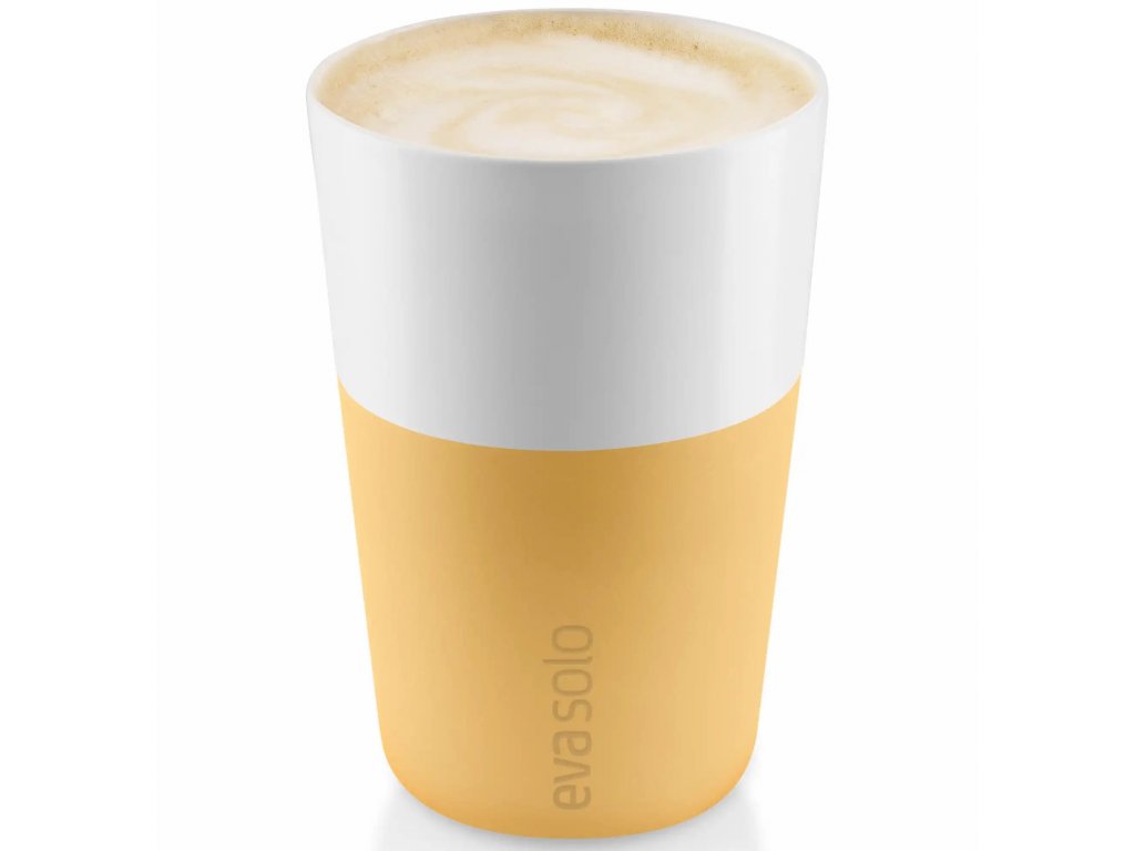 Thermosbeker voor caffé latte 360 ml, set van 2 stuks, goudkleurig zand, Eva Solo