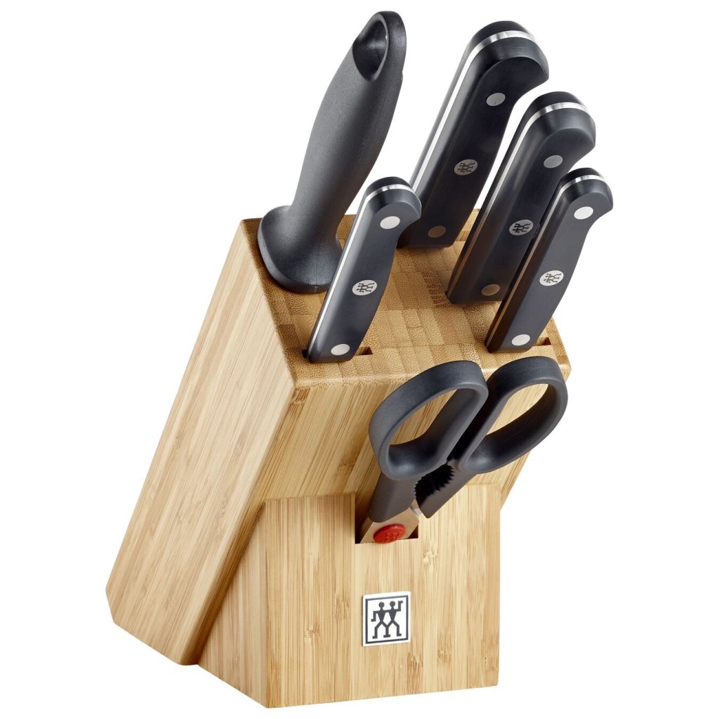 Messenblokset GOURMET, 7-delig, bamboe, Zwilling