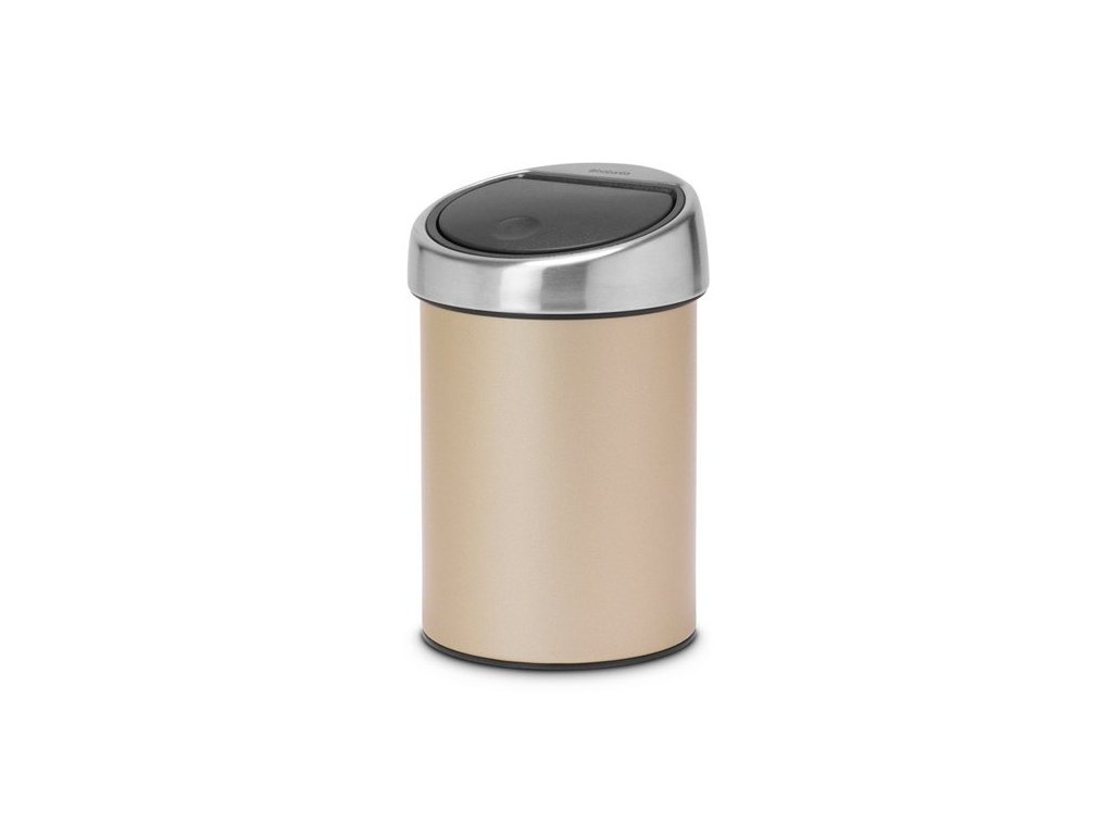 Touch prullenbak TOUCH BIN 3 l, champagne, Brabantia