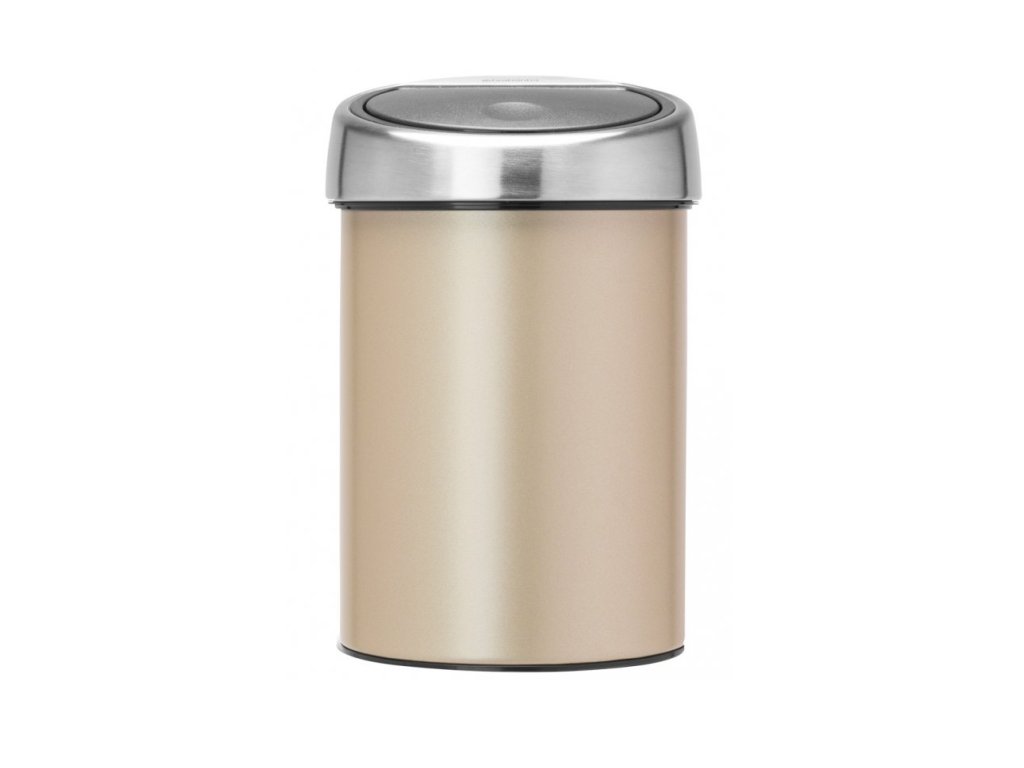 Touch prullenbak TOUCH BIN 3 l, champagne, Brabantia