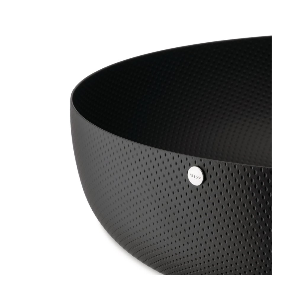 Fruitschaal TEXTURE 29 cm, zwart, Alessi