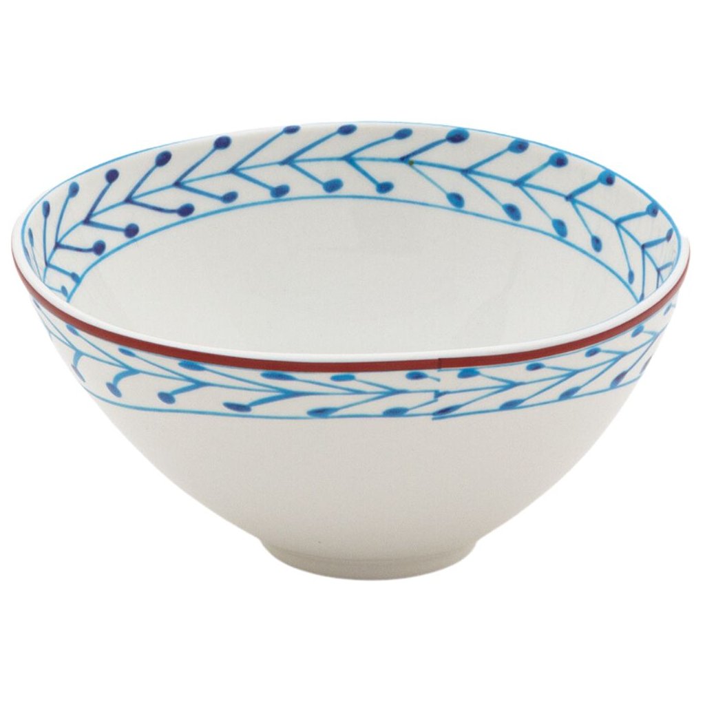 Eetkom DIESEL CLASSICS ON ACID FIORI 12 cm, wit/blauw, porselein, Seletti