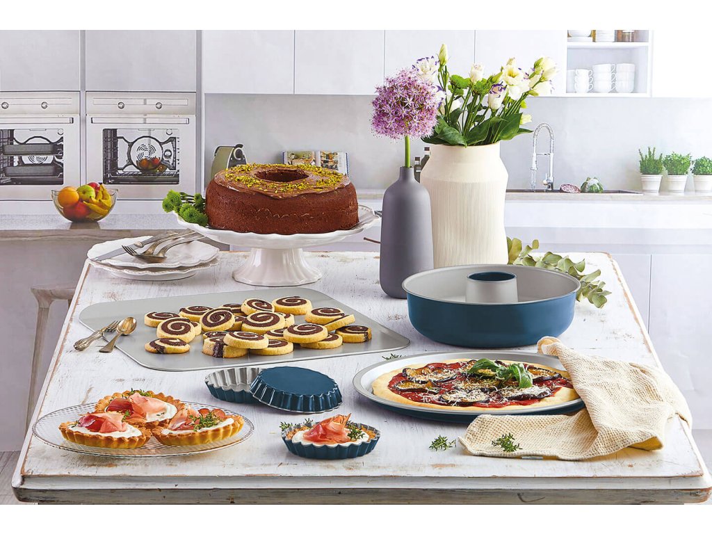 Springvorm XBAKE 28 x 19 cm, blauw, staal, Guardini