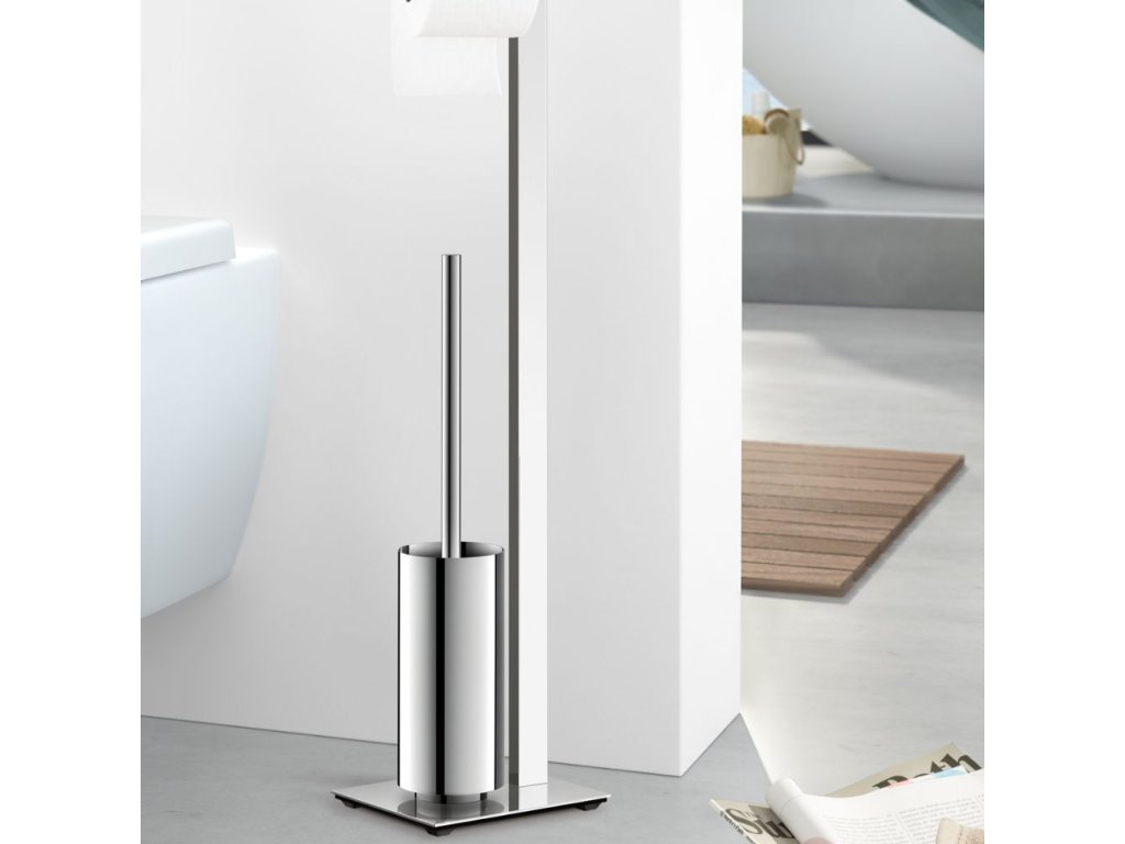 Toiletbutler LINEA 72 cm, gepolijst, roestvrij staal, Zack