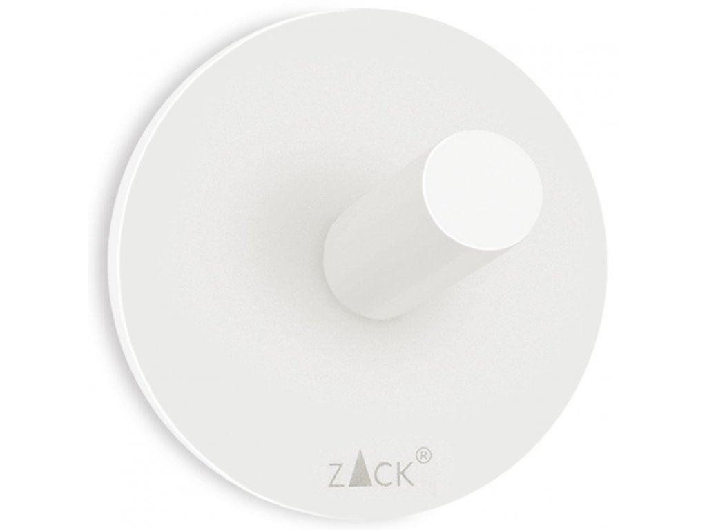 Handdoekhaakje 5,5 cm, wit, roestvrij staal, Zack