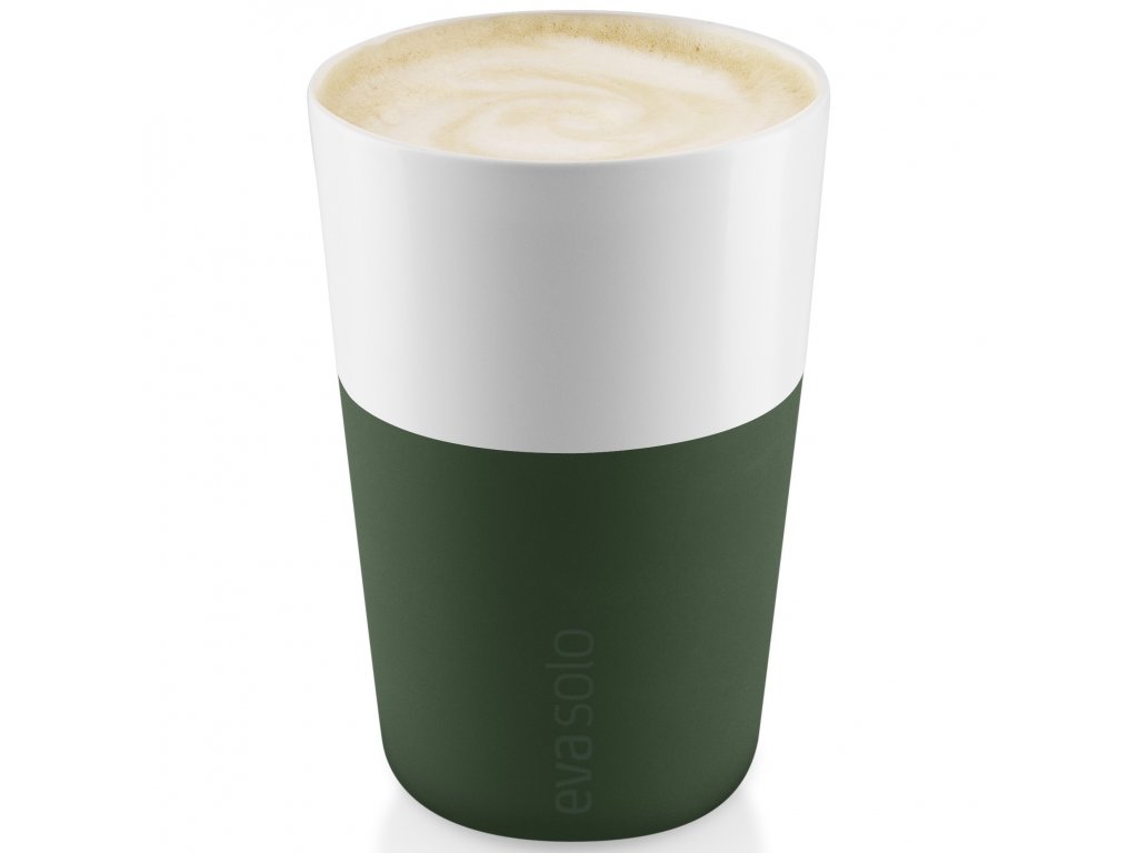 Thermosbeker voor caffé latte 360 ml, set van 2 stuks, smaragdgroen groen, Eva Solo