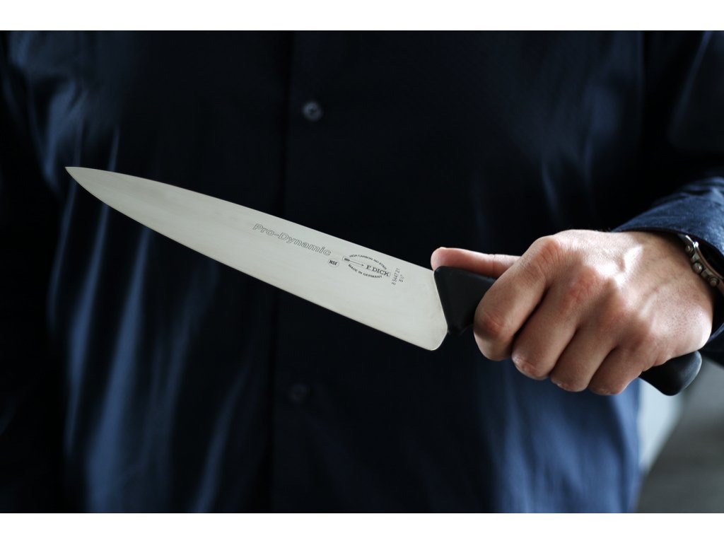 Koksmes PRO DYNAMIC 21 cm, zwart, roestvrij staal, F.Dick