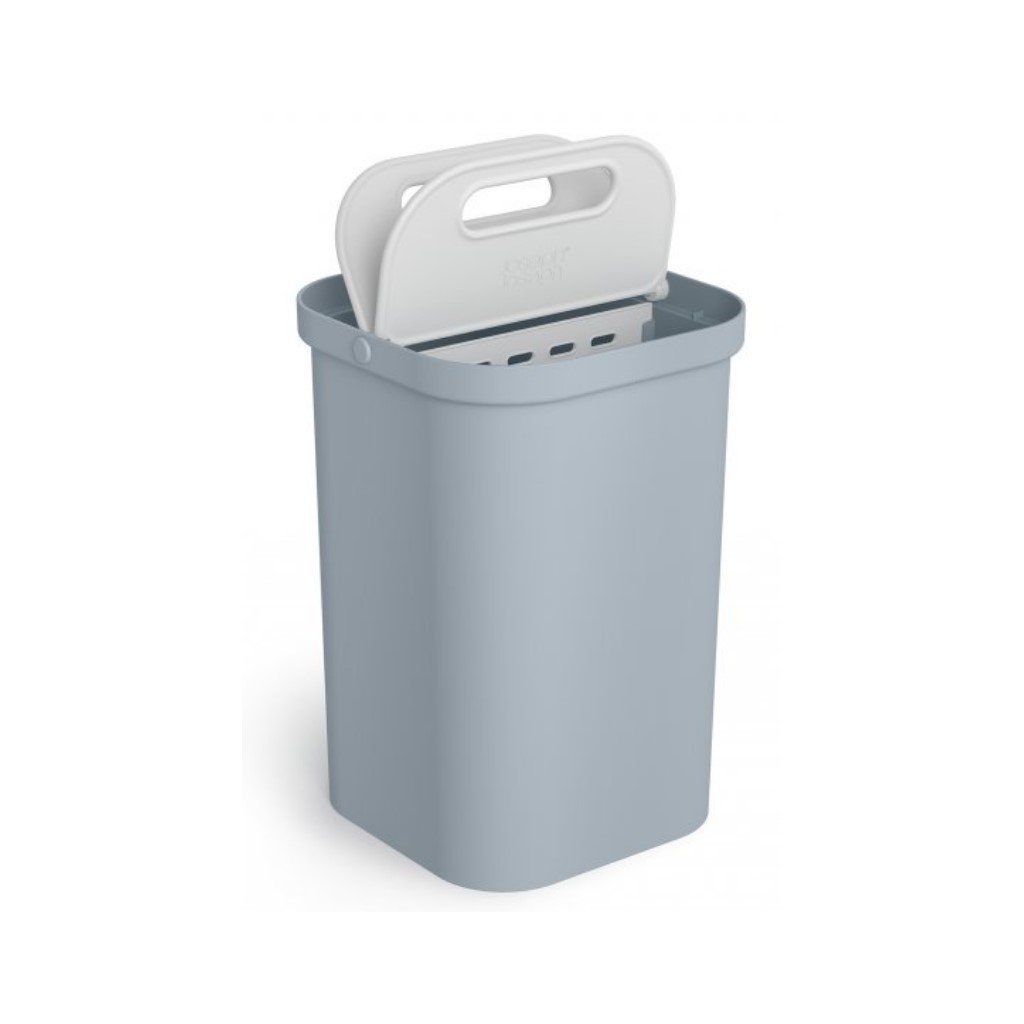 Prullenbak GORECYCLE 30109 14 l, voor gesorteerd afval, grijs, Joseph Joseph