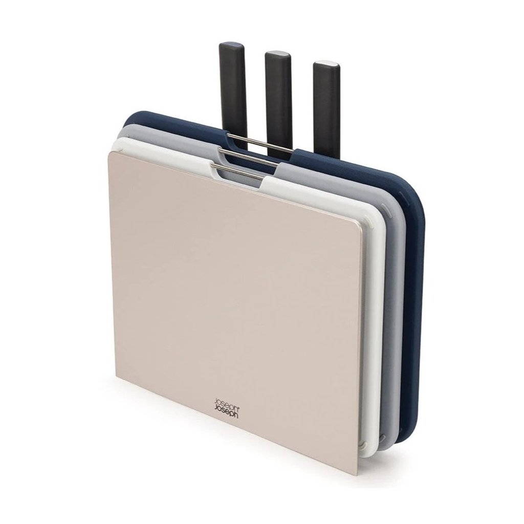 Snijplank (set) NEST 6 PLUS 60194, 3 stuks + 3 keukenmessen, kunststof, Joseph Joseph