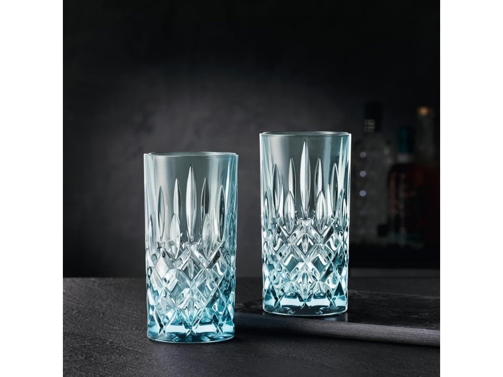 Longdrinkglas NOBLESSE FRESH COLORS 395 ml, set van 2 stuks, blauw, Nachtmann