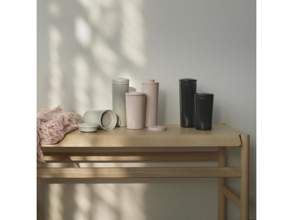 Thermosbeker CARRIE 500 ml, roze, roestvrij staal, Stelton