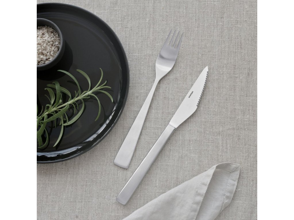 Steakmes (set) MAYA 2000, set van 4 stuks, zilver, roestvrij staal, Stelton