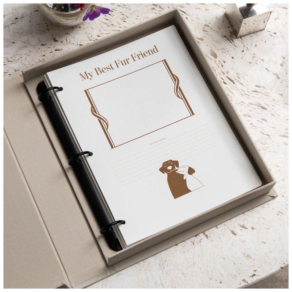 Navulpapier voor fotoalbum A DOG´S LIFE 21 x 28 cm, 10 stuks, wit, Printworks