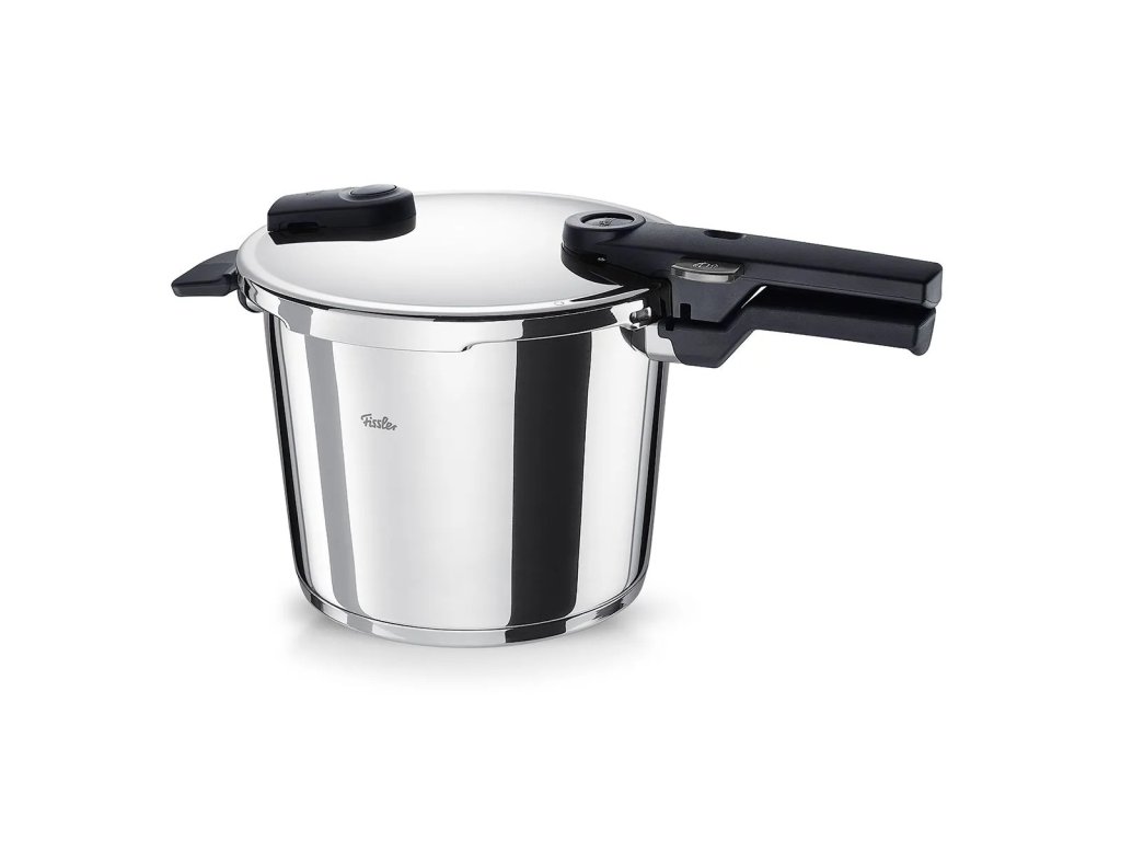 Hogedrukpan VITAQUICK 6 l, zilver, roestvrij staal, Fissler