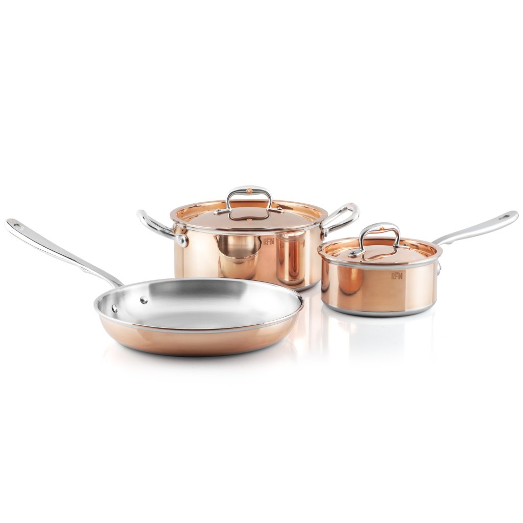 Pannenset CON CLASSE, 5-delig, koper, Ruffoni
