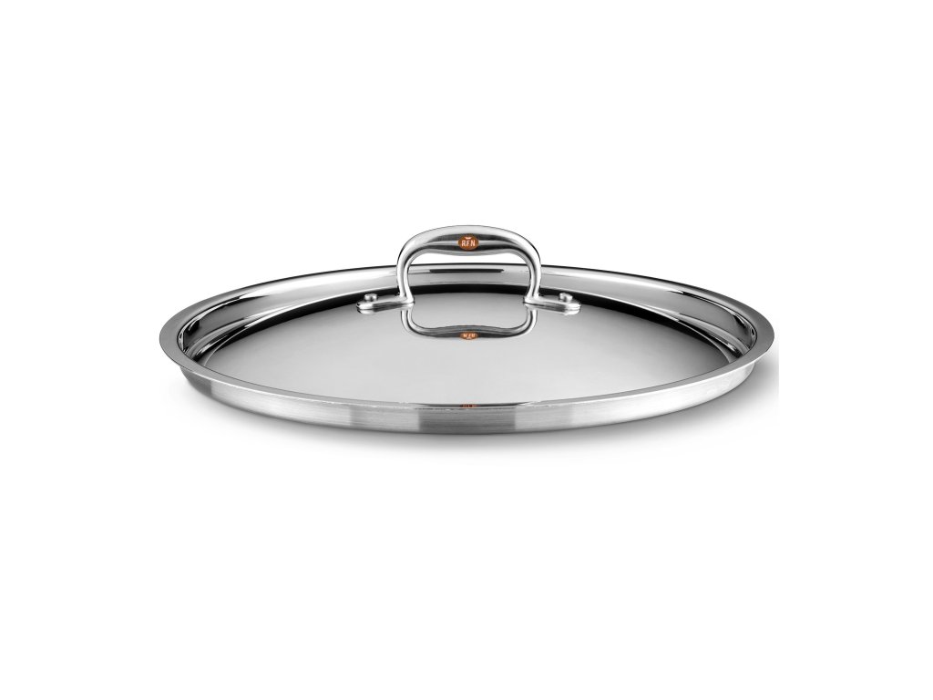 Deksel CON CUORE 18 cm, zilver, koper, Ruffoni