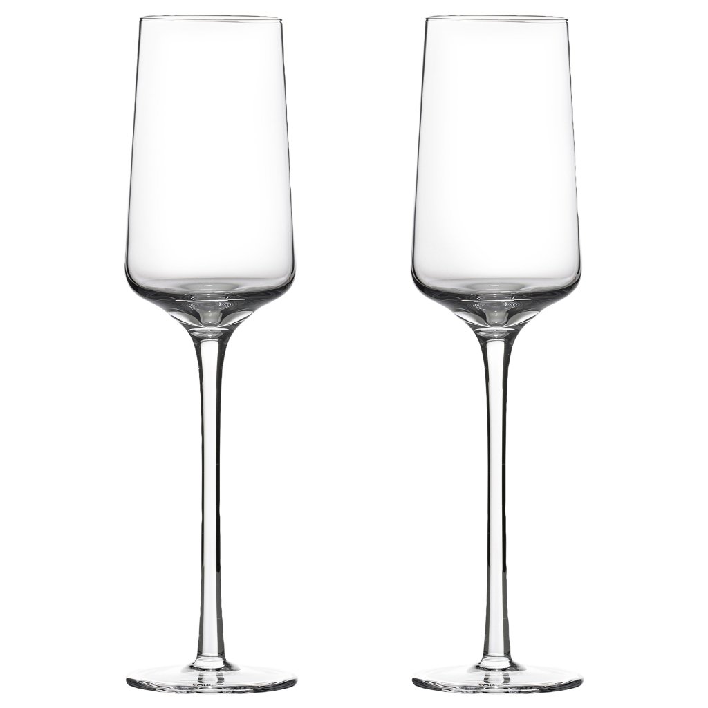 Champagneglas ROCKS 210 ml, set van 2 stuks, licht, glas, Zone Denemarken