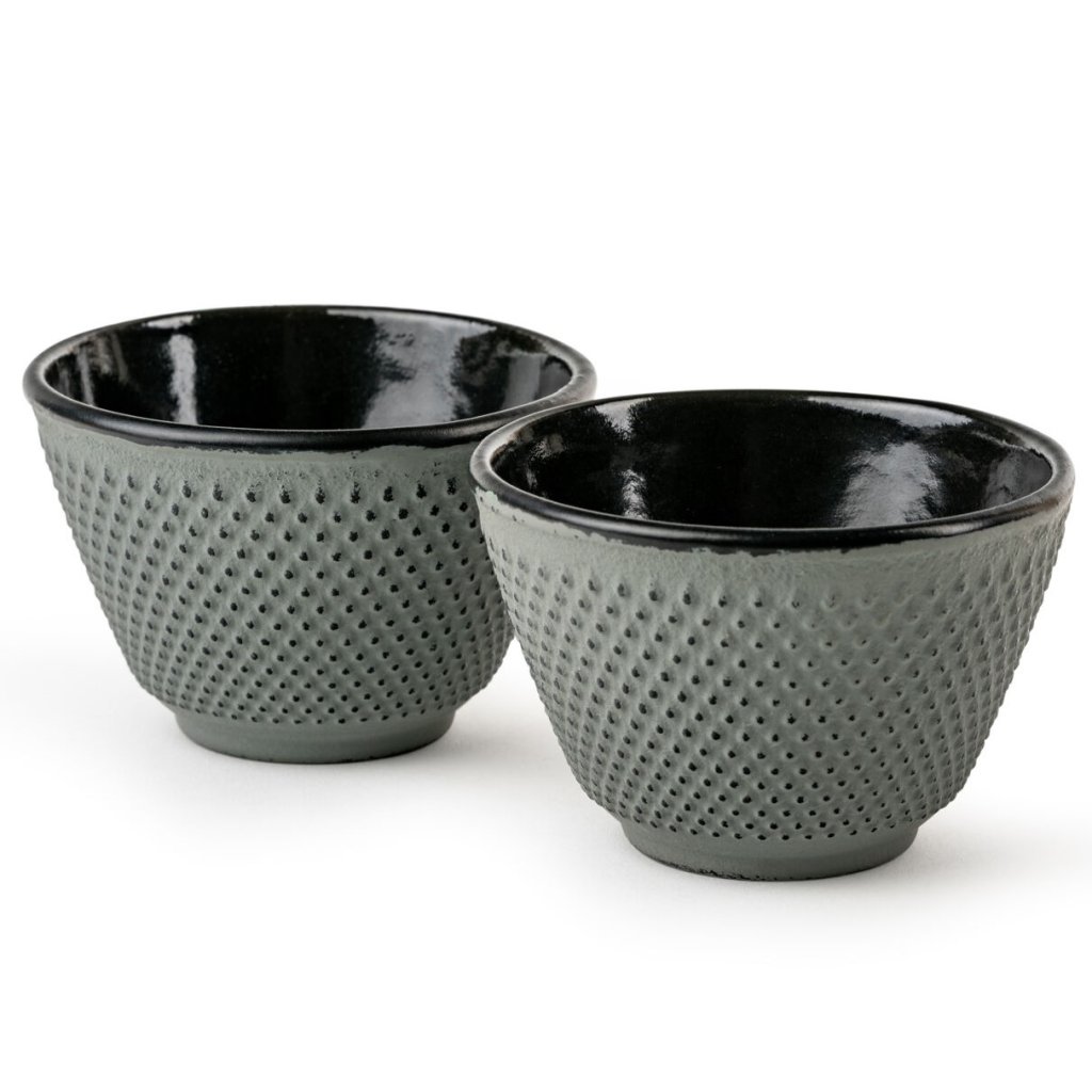 Cup XILIN 100 ml, set van 2 stuks, licht groen, gietijzer, Bredemeijer
