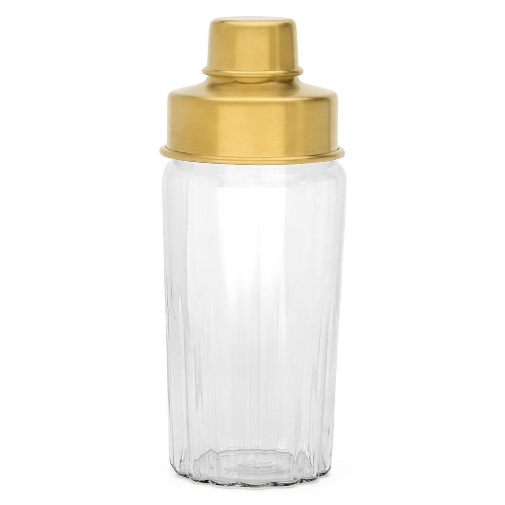 Cocktailshaker ARINTO 500 ml, goud, glas / roestvrij staal, Leopold Vienna