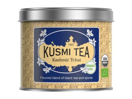 Zwarte thee KASHMIR TCHAI, 100 g losbladige thee in blik, Kusmi Tea