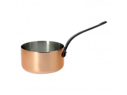 Sauspan INOCUIVRE 14 cm, gietijzeren steel, koper, de Buyer