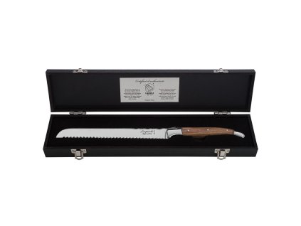Broodmes LAGUIOLE LUXURY 20 cm, olijfhout, Laguiole