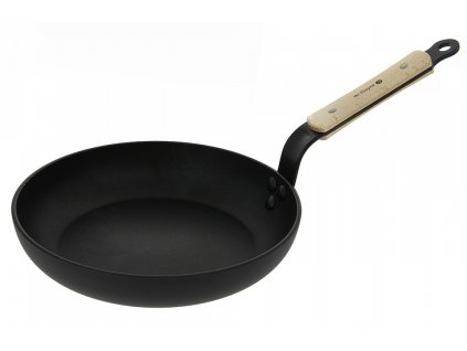Koekenpan met anti-aanbaklaag CHOC B BOIS 28 cm, houten handvat, de Buyer