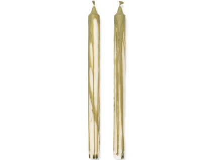 Dinerkaars DRYP 30 cm, set van 2 stuks, olijf groen, stevig LIVING