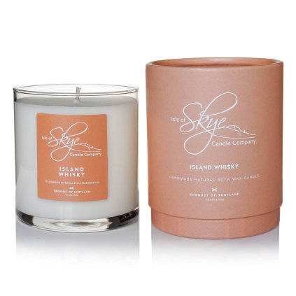 Geurkaars ISLAND WHISKEY, brandtijd 45 uur, Isle of Skye Candle Company
