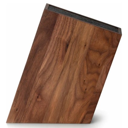 Messenblok 28 cm, met flexi-inzetstuk, bruin, walnoot hout, Continenta