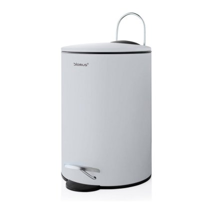 Badkamerprullenbak TUBO, 3 l, grijs, Blomus