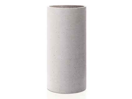 Vaas COLUNA L, 29 cm, lichtgrijs, Polystone, Blomus