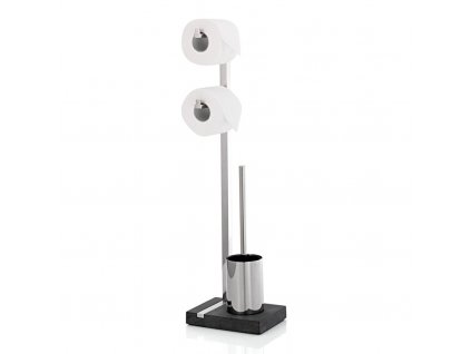 Vrijstaande wc-rolhouder met reserverolhouder en toiletborstel MENOTO, Blomus