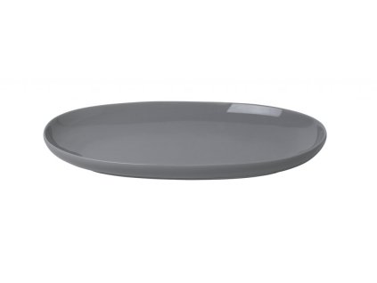 Serveerbord RO 30 x 18 cm, ovaal, donkergrijs, Blomus