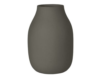 Vaas COLORA L 20 cm, staalgrijs, keramiek, Blomus