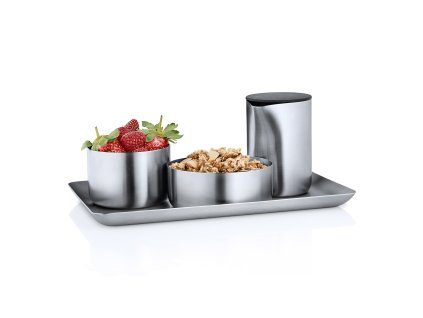 Multifunctioneel klein dienblad BASIC 13 x 22 cm, mat roestvrij staal, Blomus