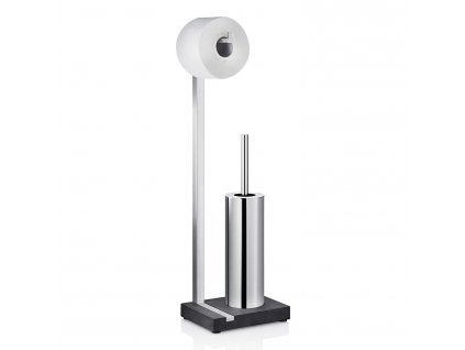 
                    
                          Vrijstaande wc-rolhouder met toiletborstel 65 cm, mat RVS, Blomus                    
                