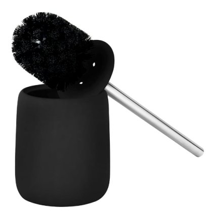 Toiletborstel met houder SONO, zwart, Blomus