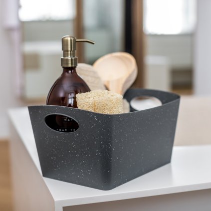 Badkamermand BOXXX M 3,5 l, natuurgrijs, Koziol