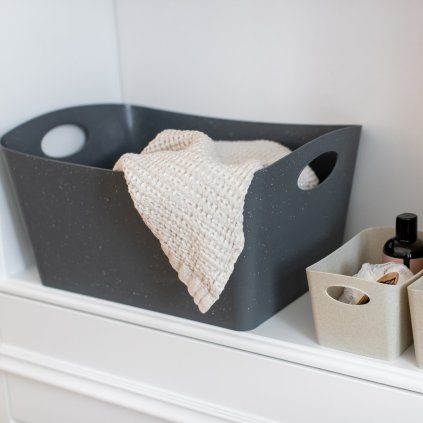 Badkamermand BOXXX S 1 l, natuurgrijs, Koziol